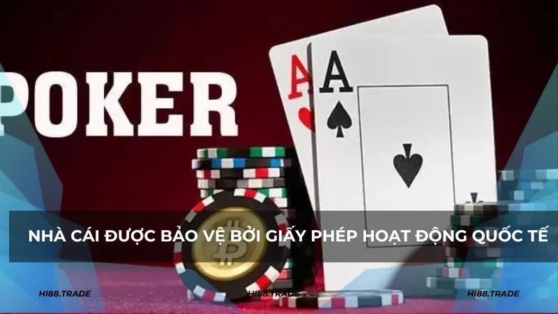 Nhà cái được bảo vệ bởi giấy phép hoạt động quốc tế